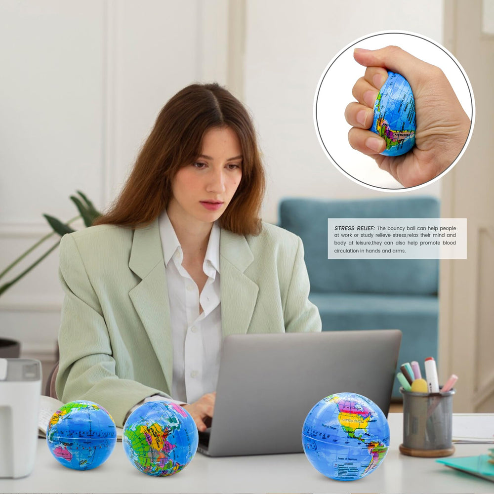 Whkvnng globe stress ball for kids and adults at events