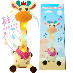 WHNKFB dancing giraffe plush toy engaging baby during playtime
