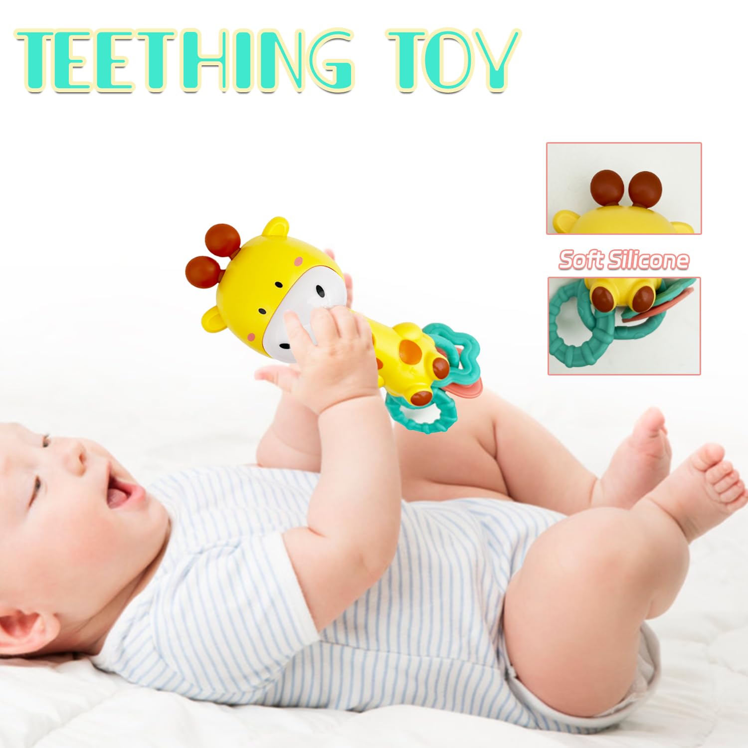 WHNKFB Light up giraffe face with gentle glow during play