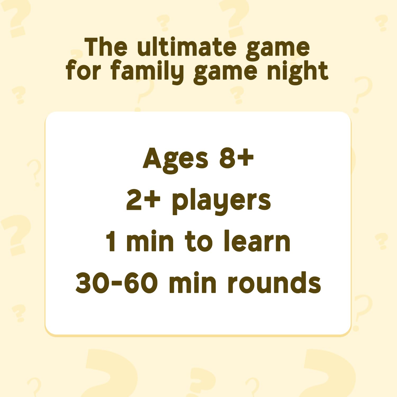 WHO KNOWS MORE? Kids or Adults game parts set up for family nights