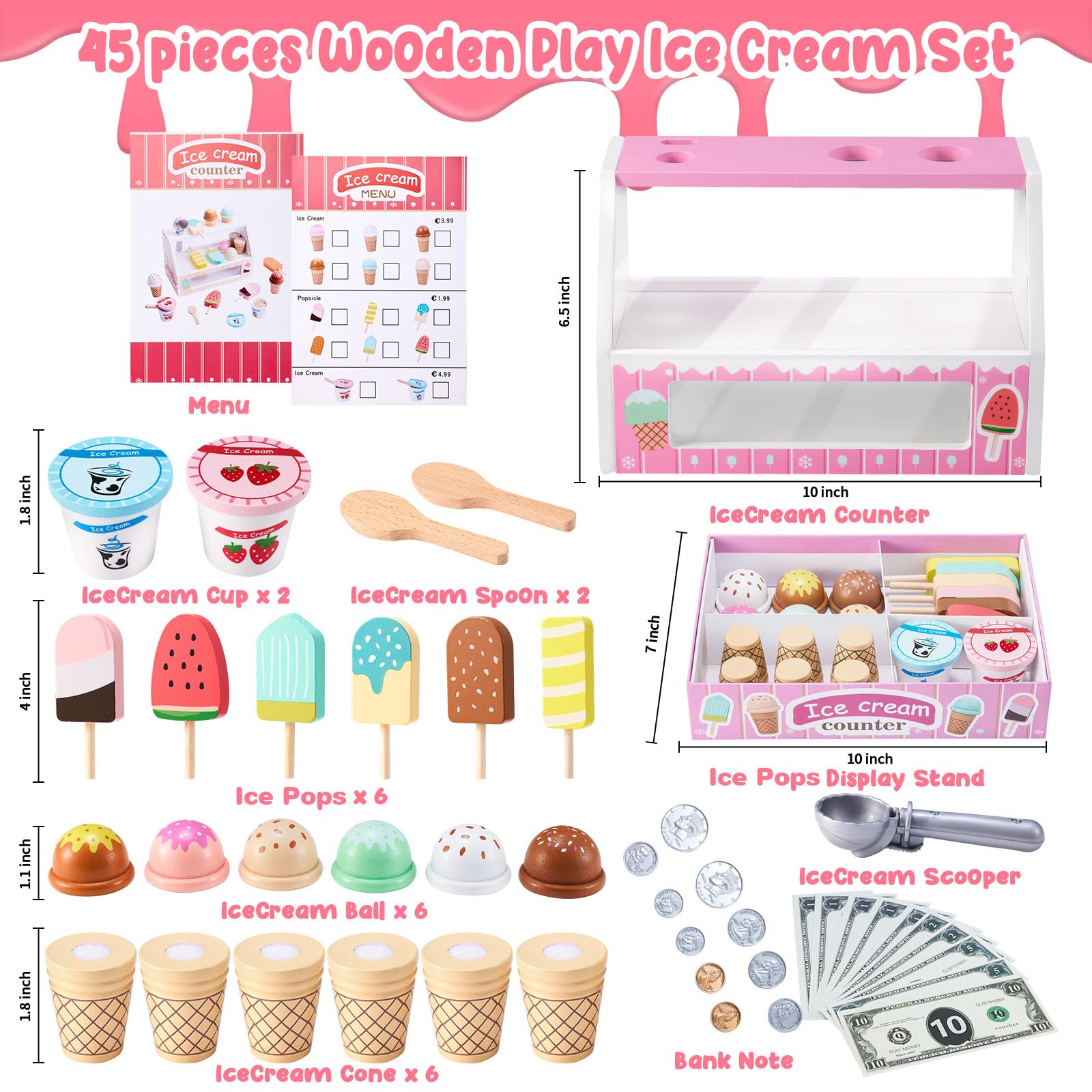 WHOHOLL wooden ice cream cones inspire sharing and social play with friends.