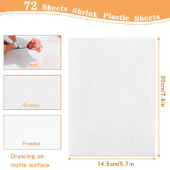 WHOLGMZY 7.9x5.7 inch sheets with frosted coloring surface.