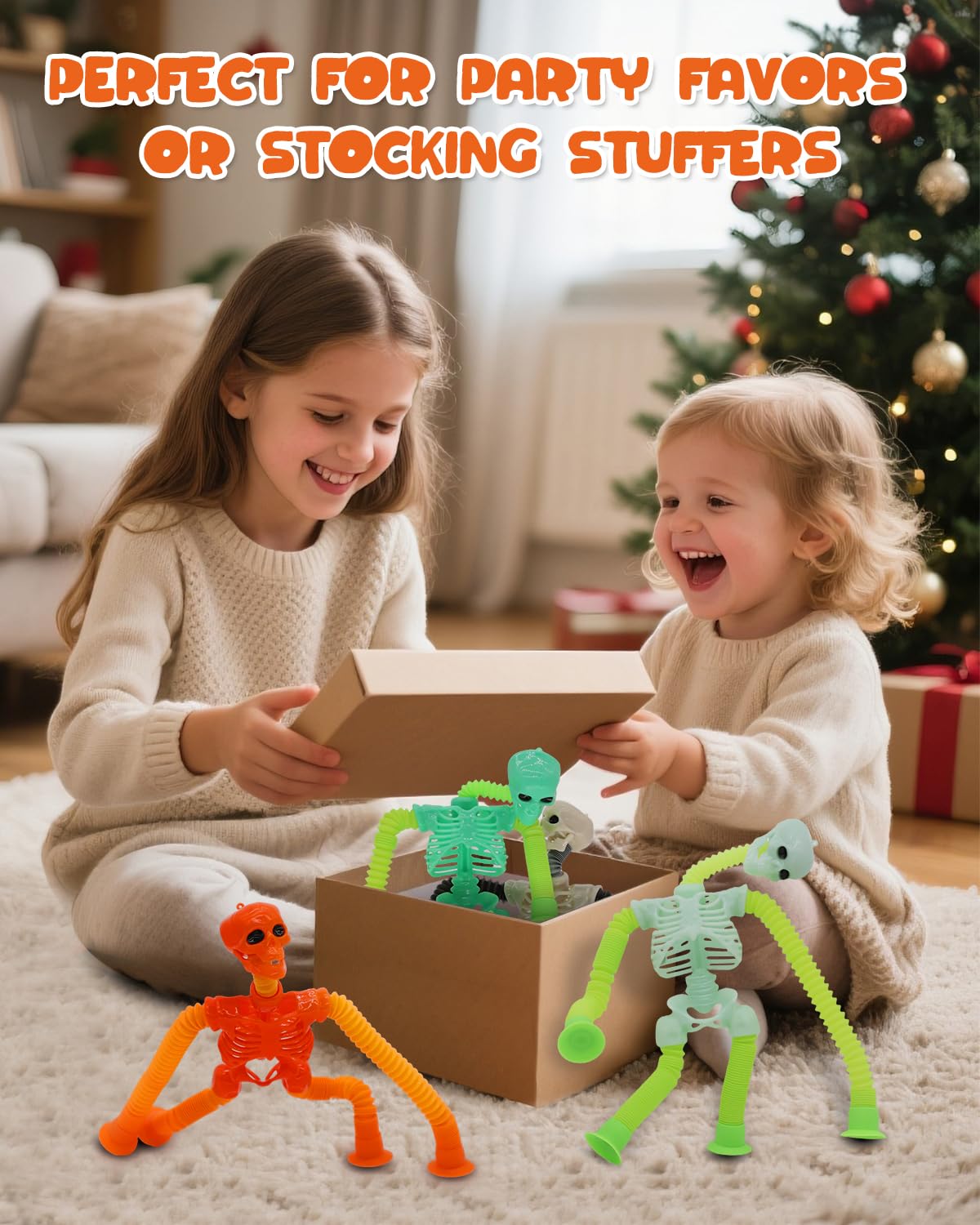 Whongkidz skeleton stretch-and-pop toy for creative games and focus