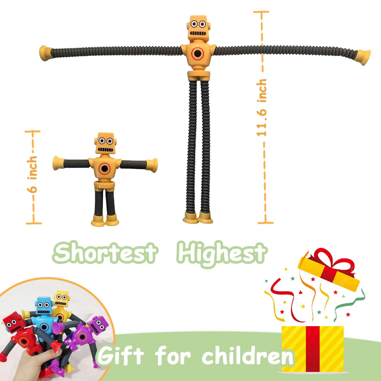 Whongkidz Pop Tubes Robot stress-relief for focused breaks