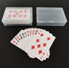 Whyogeta clear plastic material shows card designs for easy identification.