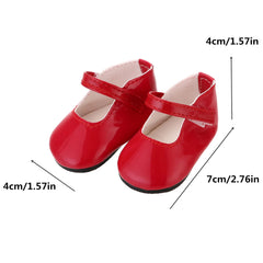 WHYS FXSN 18-inch doll shoes in multiple colors for playful dress-ups.