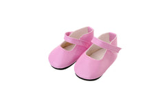 WHYS FXSN durable leather shoes for 18-inch dolls, versatile for many outfits.