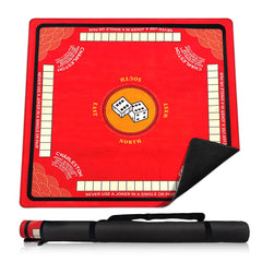 Wibeelee Mahjong Mat anti-slip backing keeps tiles in place during play.
