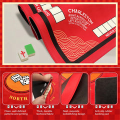 Wibeelee Mahjong Mat protects table surfaces from scratches and wear.