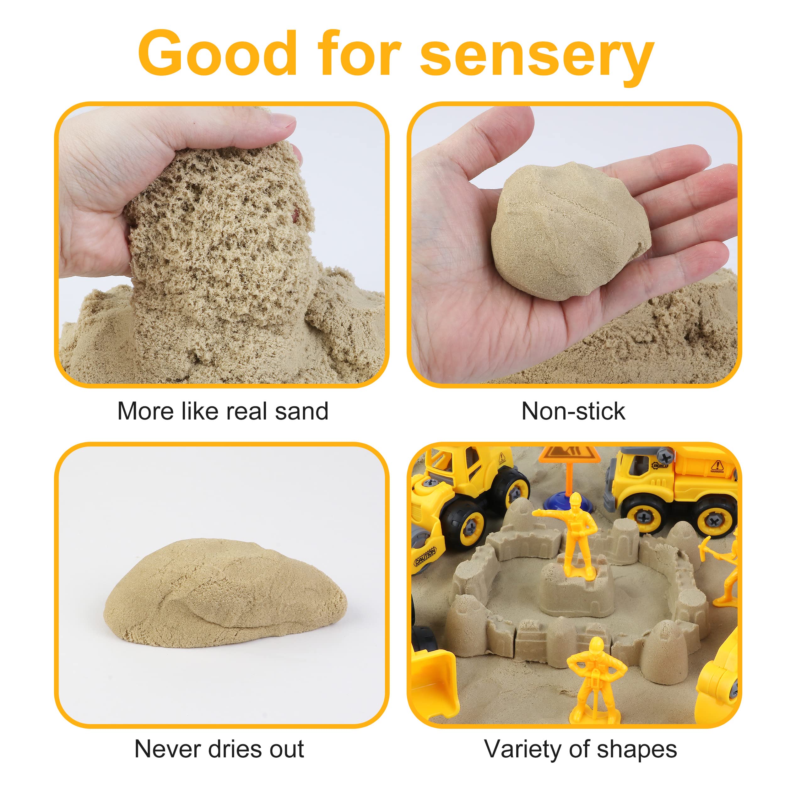 WICOTOO eight sand molds show varied building possibilities.