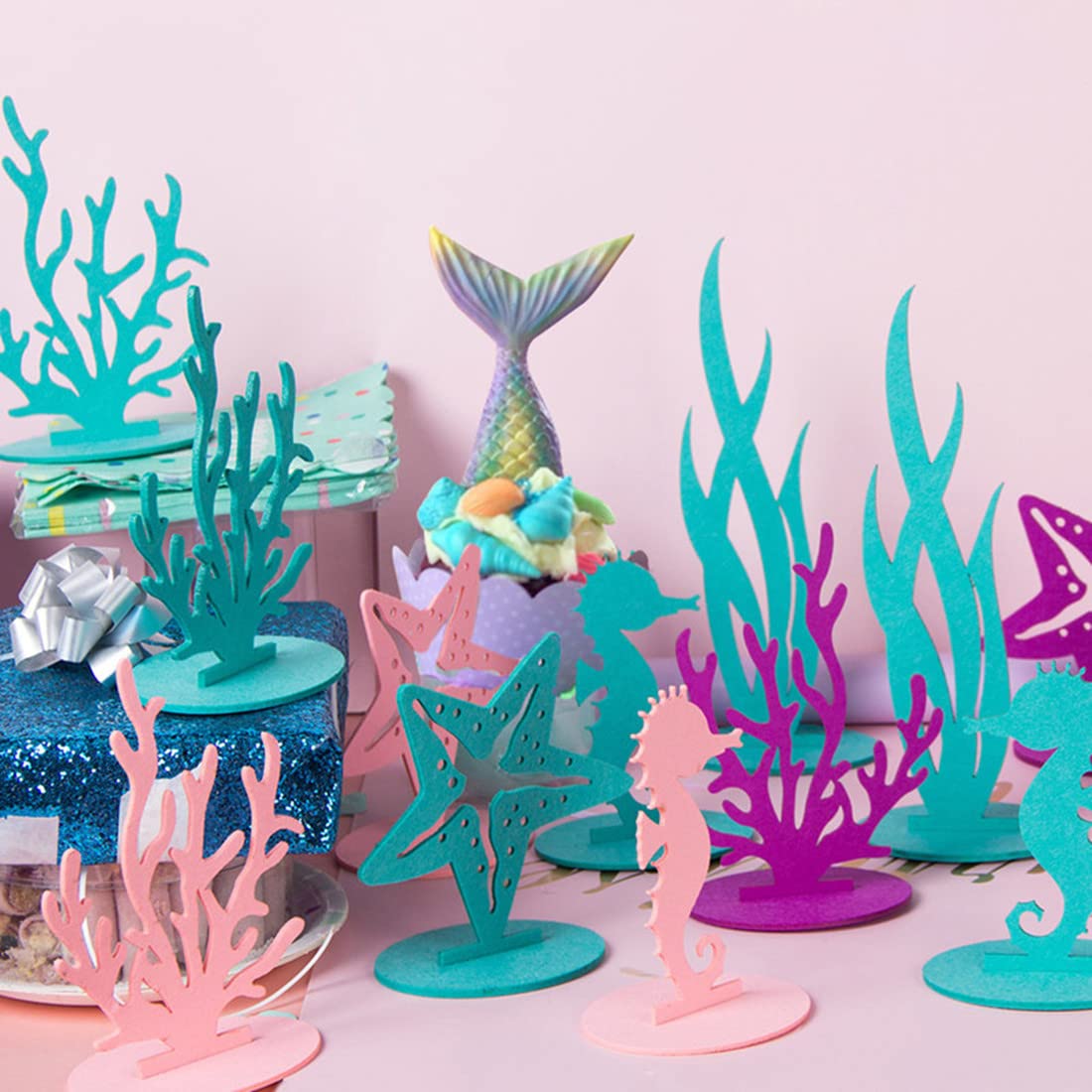 WIDELL ocean theme party setup idea for quick festive tables.