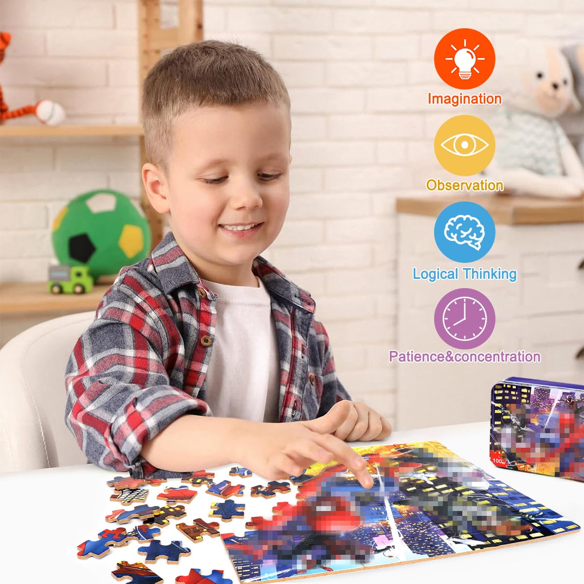 Wieewg gift-ready spider puzzle ideal for birthdays and holidays