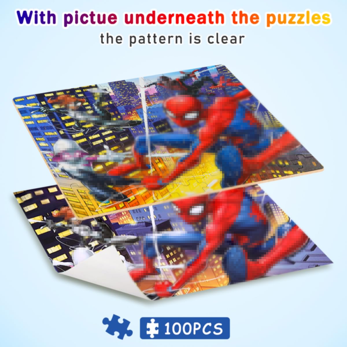 Wieewg high-resolution spider puzzle image on premium board for engaging play