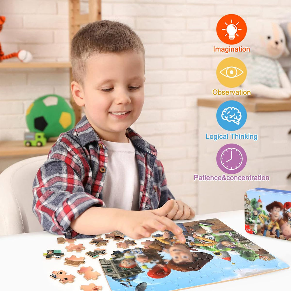 Wieewg round edges keep little hands safe during assembly.