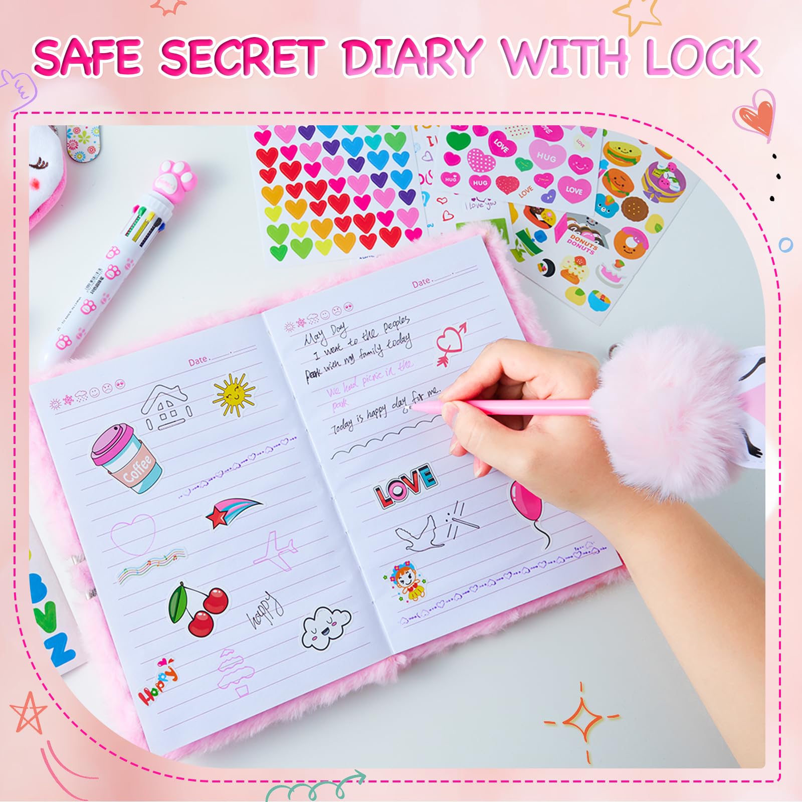 WIEWUSCH A5 size kids journal offers ample writing space