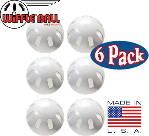 WIFFLE baseballs with uniform holes for throw precision on the field.