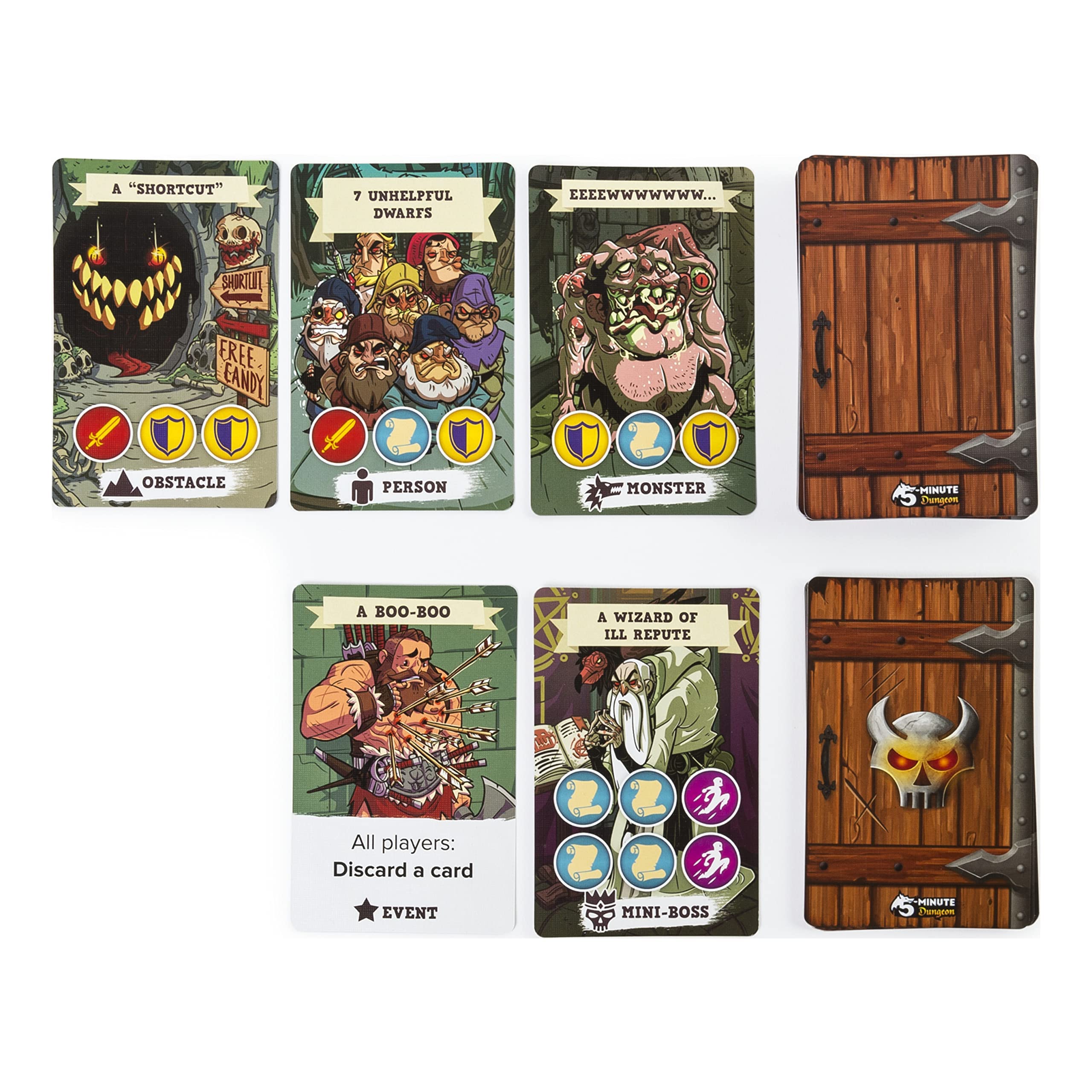 Wiggles 3D 5-Minute Dungeon boss mats featuring six challenging encounters.