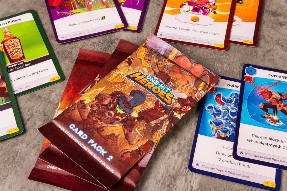 Wiggles 3D One-Hit Heroes dice and damage tokens for quick, strategic turns.