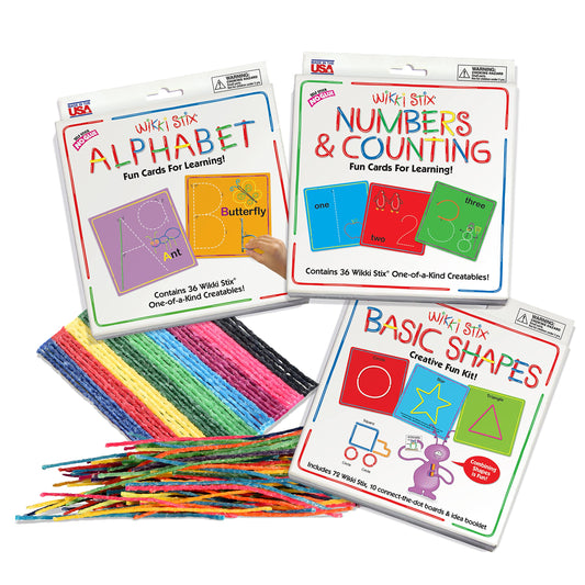 WikkiStix Alphabet Cards provide hands-on literacy practice and fine motor engagement.