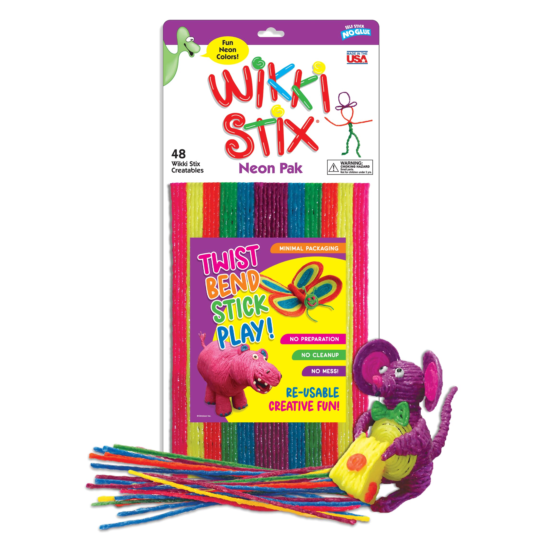 WikkiStix Nature Colors Pack collage for habitat-building ideas.