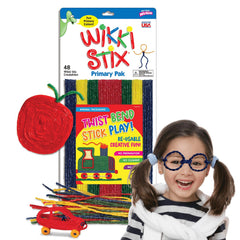 WikkiStix Primary Colors Pack supports classic shapes and creative play.