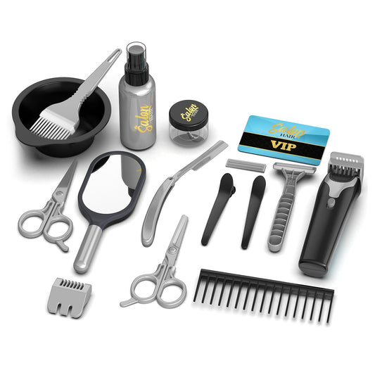 wilbvnit barber toy electric clipper enhances pretend play with realistic sound and motion