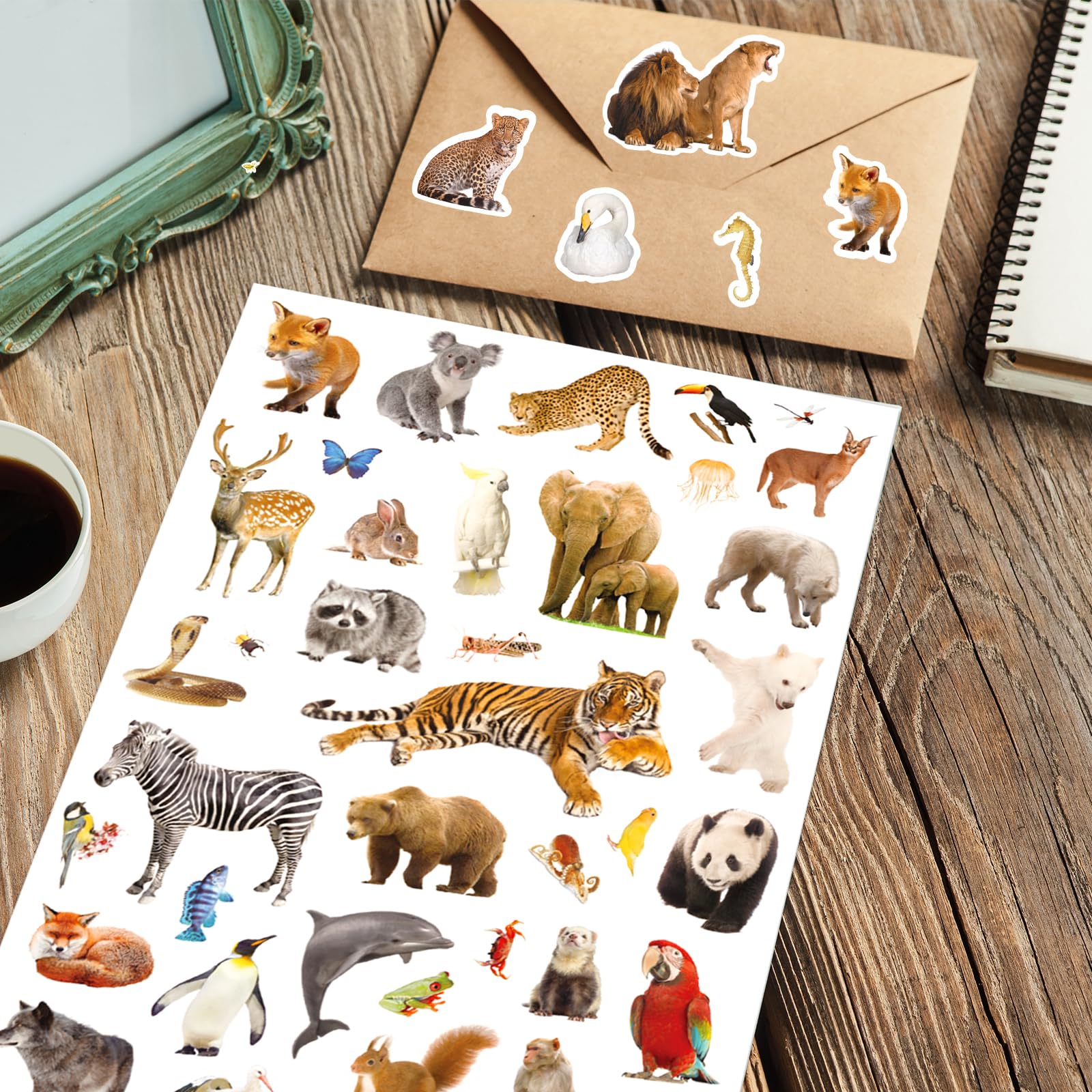 Wild Animals Stickers make charming party favors for events and showers.