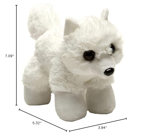 Wild Republic Arctic Fox Plush pack-ready, perfect travel companion for kids on the go.