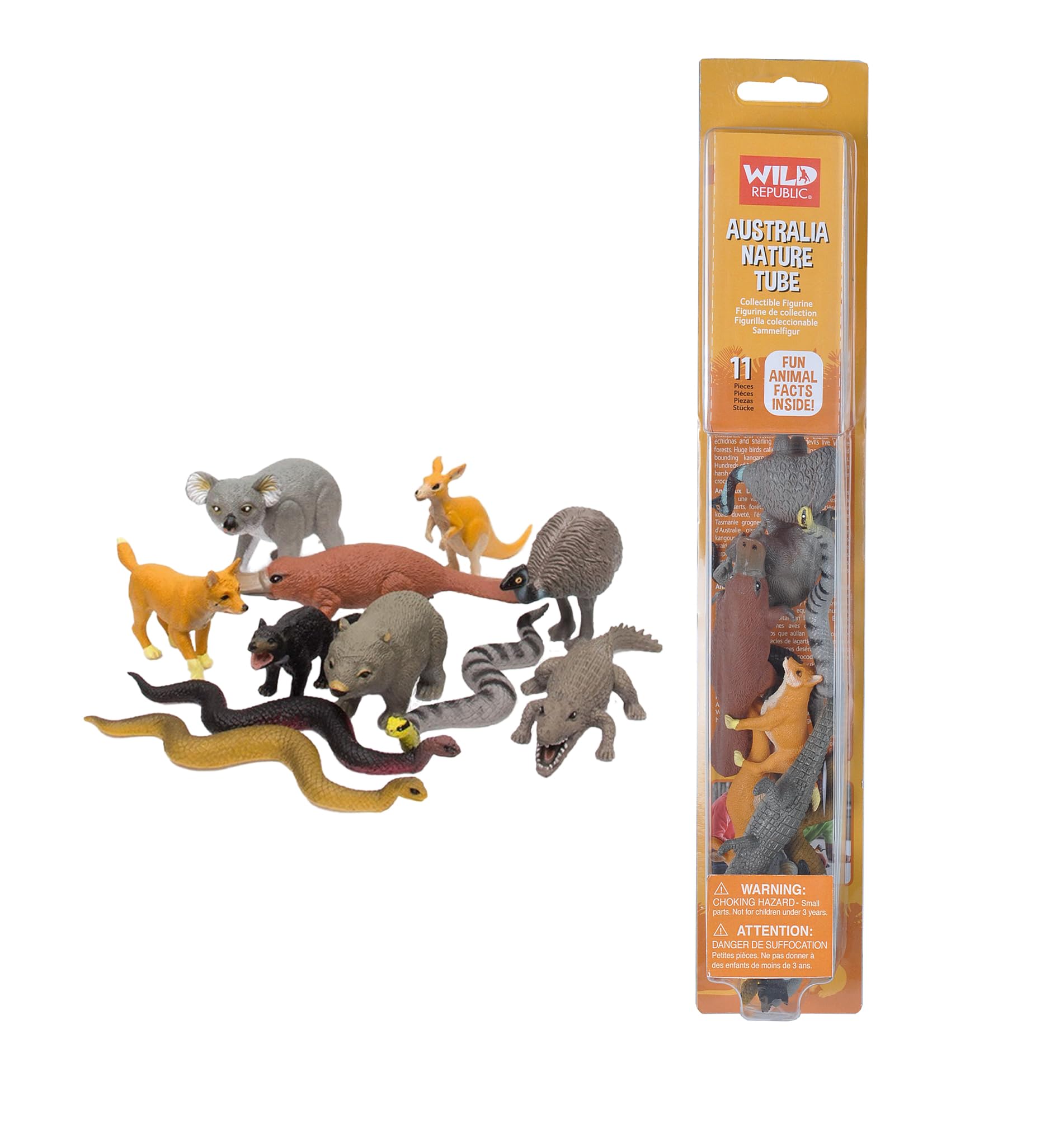 Wild Republic Australia 11-piece animal figurine set for imaginative play and classroom projects