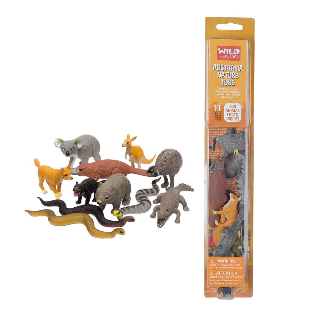 Wild Republic Australia 11-piece animal figurine set for imaginative play and classroom projects