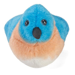 Wild Republic eastern bluebird plush close-up showing lifelike plumage.