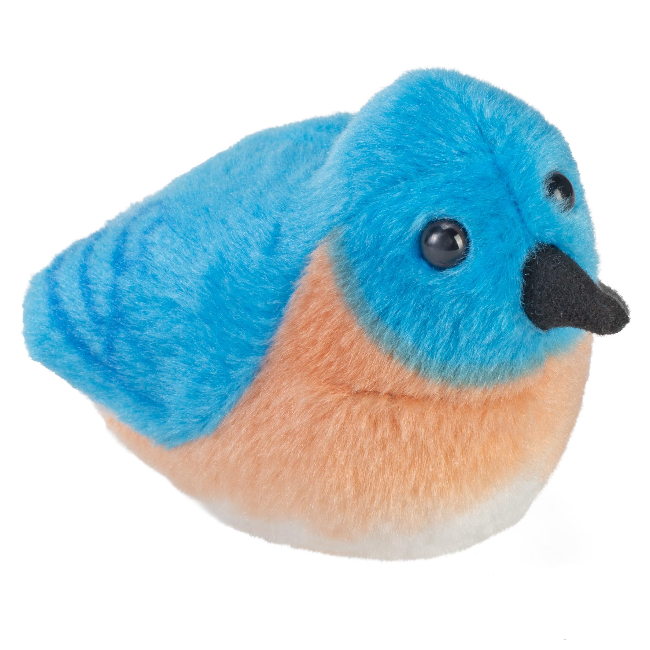 Wild Republic eastern bluebird plush with authentic call for kids.