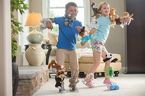 Wild Republic Huggers Squirrel Monkey plush, 8-inch size, soft and easy to cuddle.