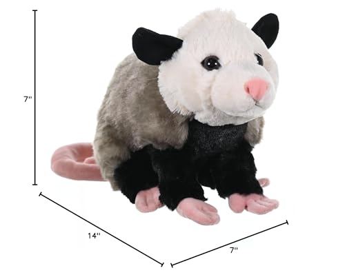 Wild Republic opossum plush 12-inch size is easy to carry anywhere.
