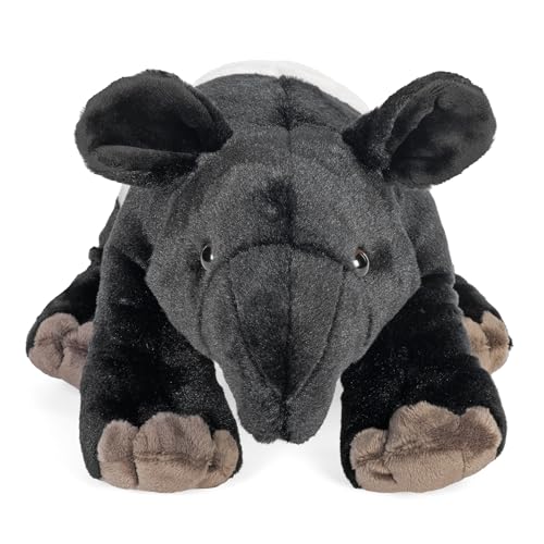 Wild Republic Tapir Plush close-up fur highlights soft, lifelike texture.