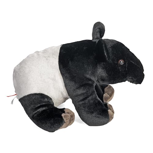 Wild Republic Tapir Plush in cozy bedroom setup invites bedtime adventures.