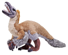 Wild Republic Velociraptor plush toy for imaginative play and learning