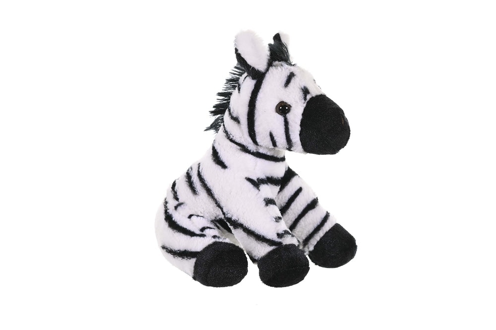 8-inch Zebra Baby Plush is a perfect portable companion for travel and libraries