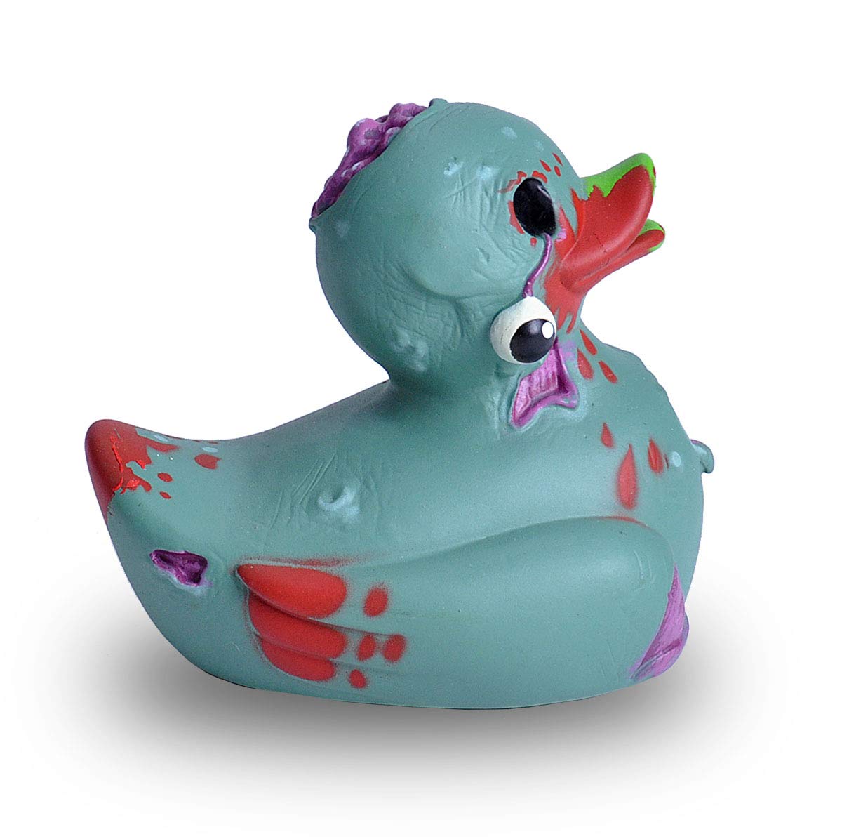 Wild Republic zombie duck in bath setting with mold-free hole-less design