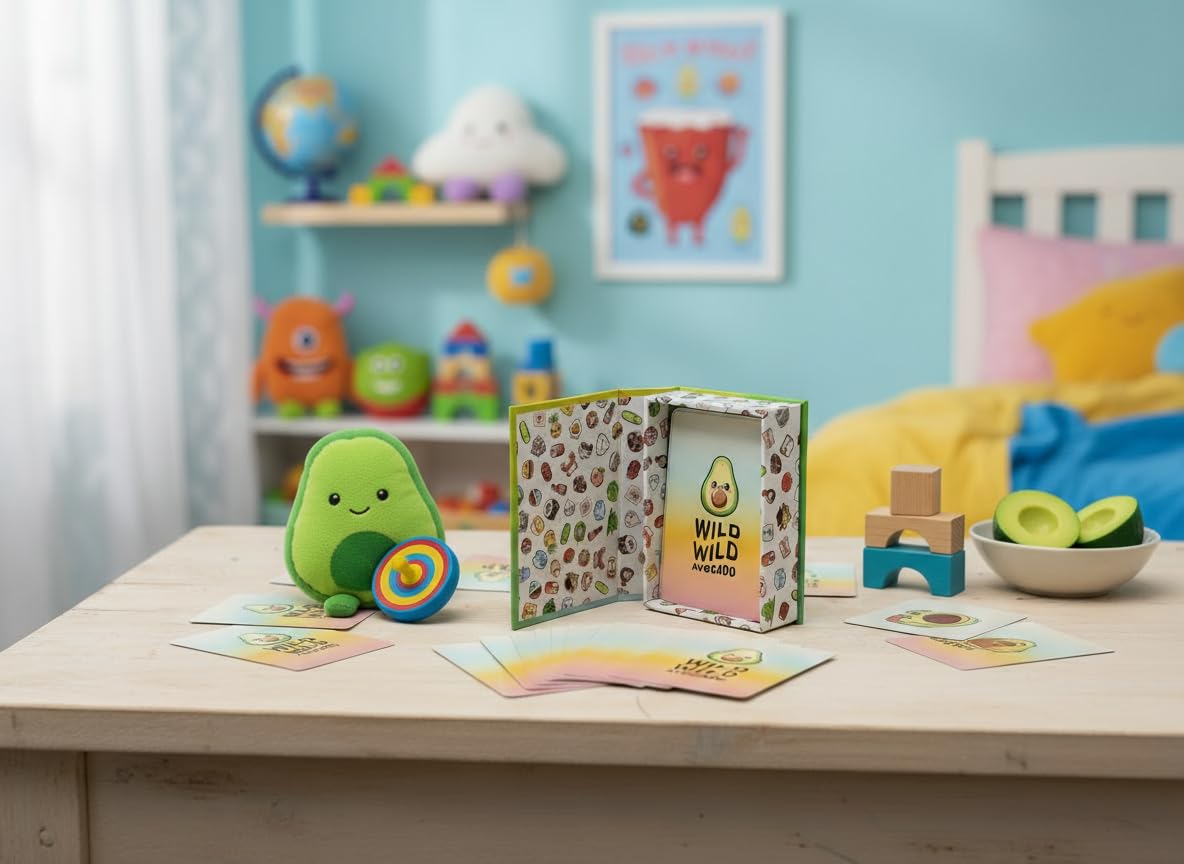 Wild Wild Avocado vibrant kawaii artwork: charming visuals attract new players.