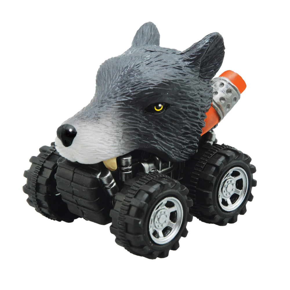 Wild Zoomies Wolf pull-back toy ready for fast, fun play sessions.