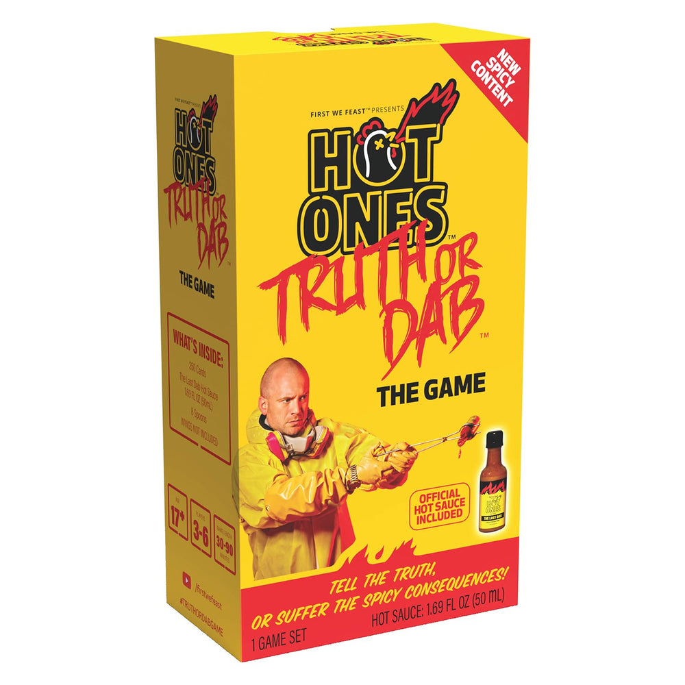 Wilder Games Hot Ones Truth or Dab packaging ready for bold party questions.