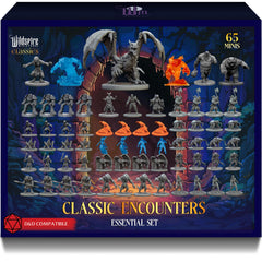 Wildspire Classic Encounters 65 miniatures front view for epic tabletop battles and display
