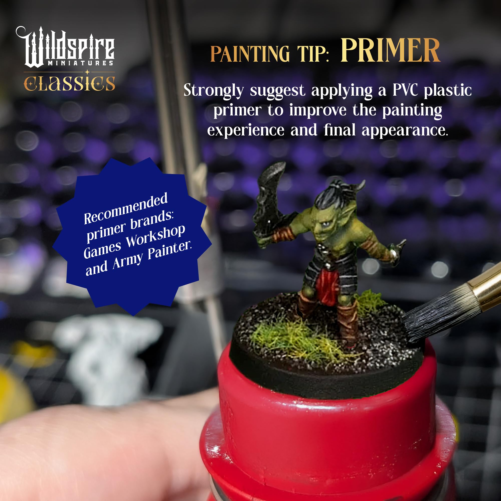 Wildspire Classic Encounters hard PVC and ABS detail for sharper, durable minis