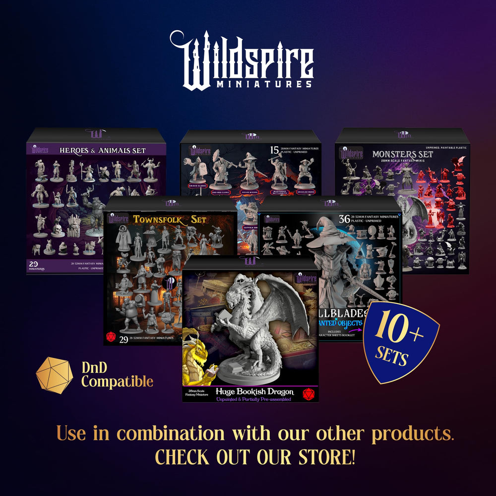 Wildspire Classic Encounters D&D minis for 28mm tabletop sessions with versatile poses