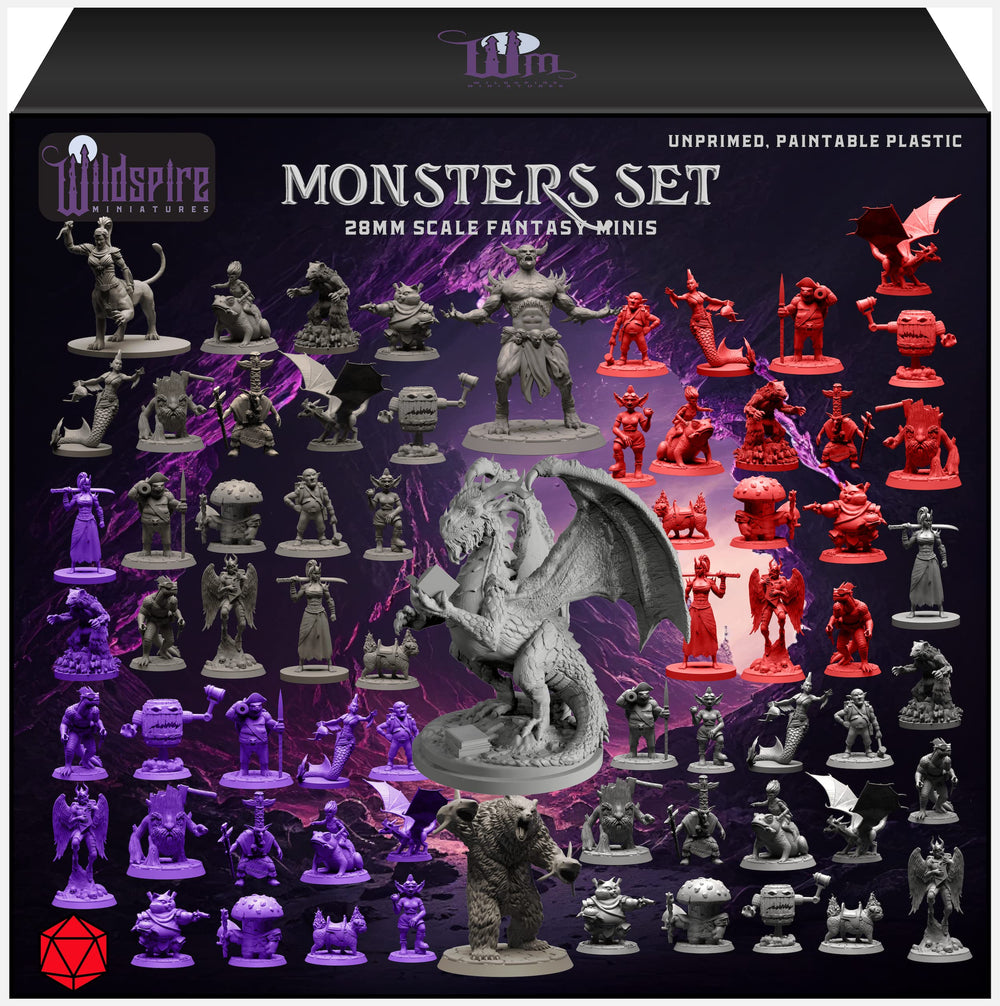 Wildspire dragon miniature for D&amp;D tabletop battles and customization