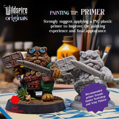Wildspire Enchanted-objects animated-sword miniature for magical item displays during adventures.