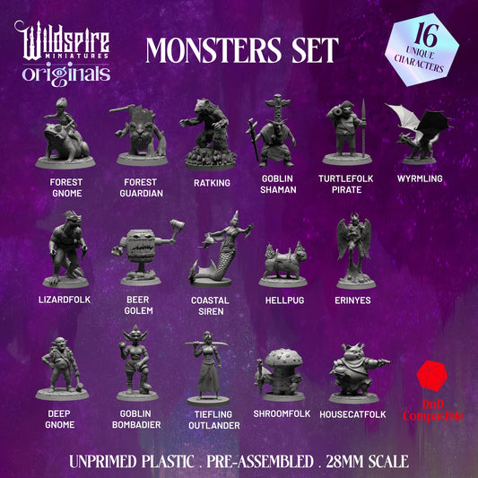 Wildspire D&D miniatures set for tabletop encounters and NPCs.