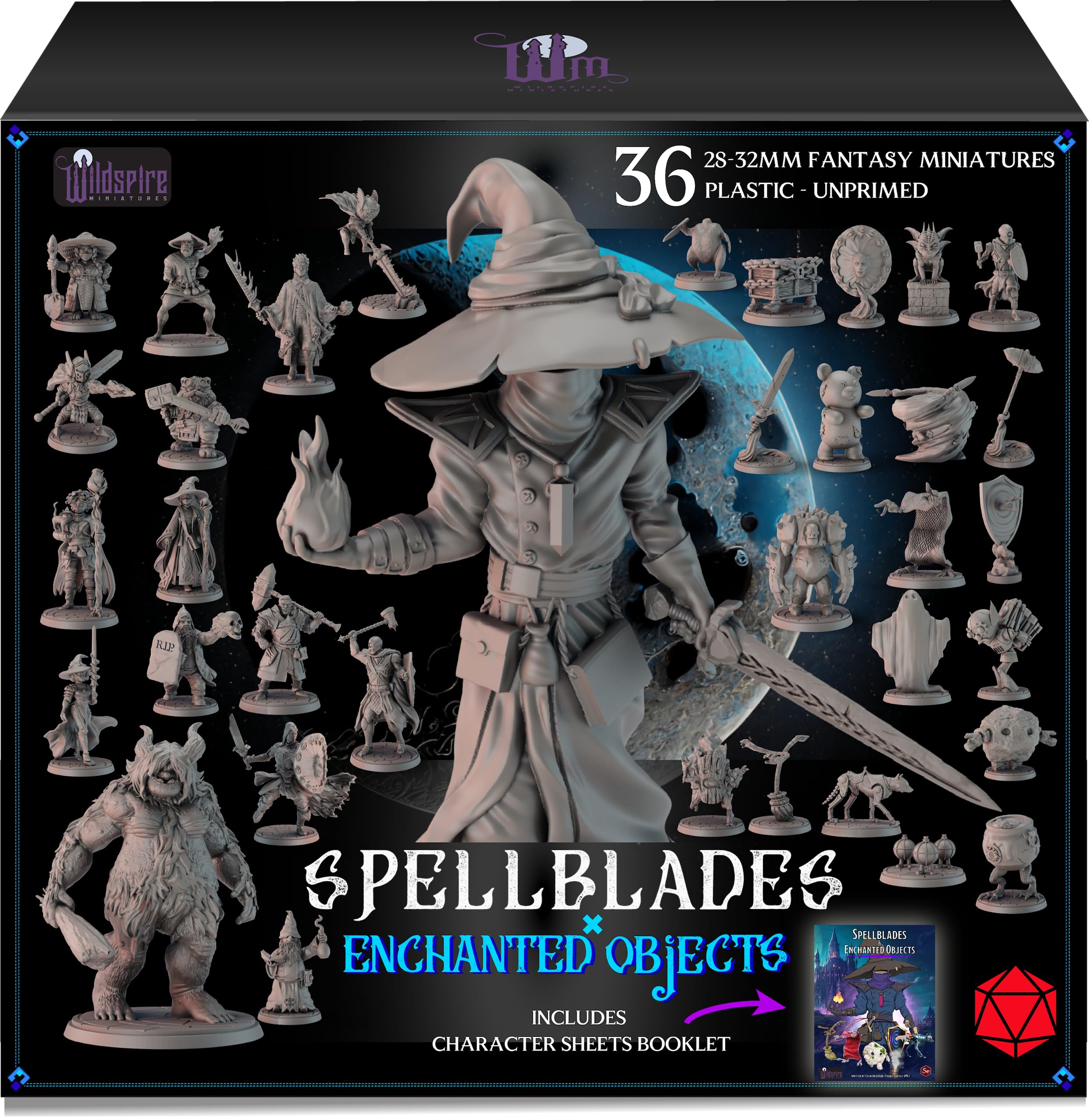 Wildspire Spellblades battlemage-hero miniature for dynamic battlefield scenes and character-driven quests.