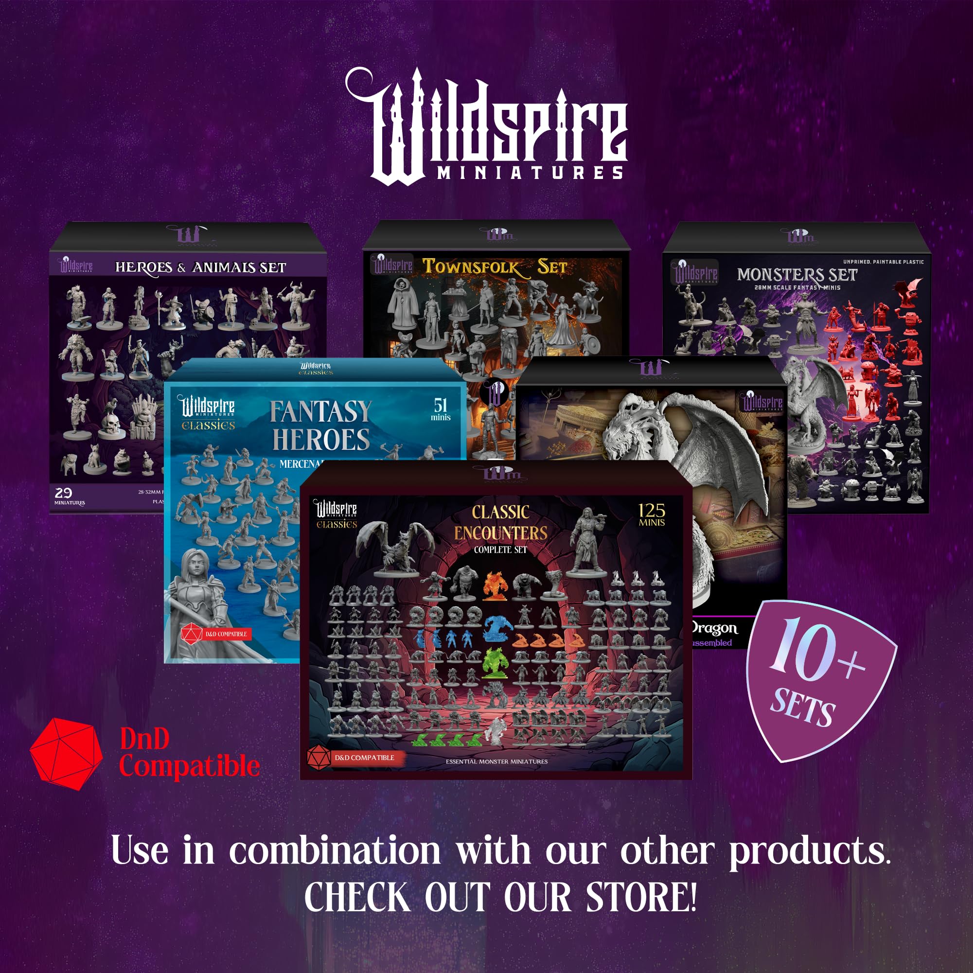 Wildspire unpainted RPG minis for tabletop storytelling